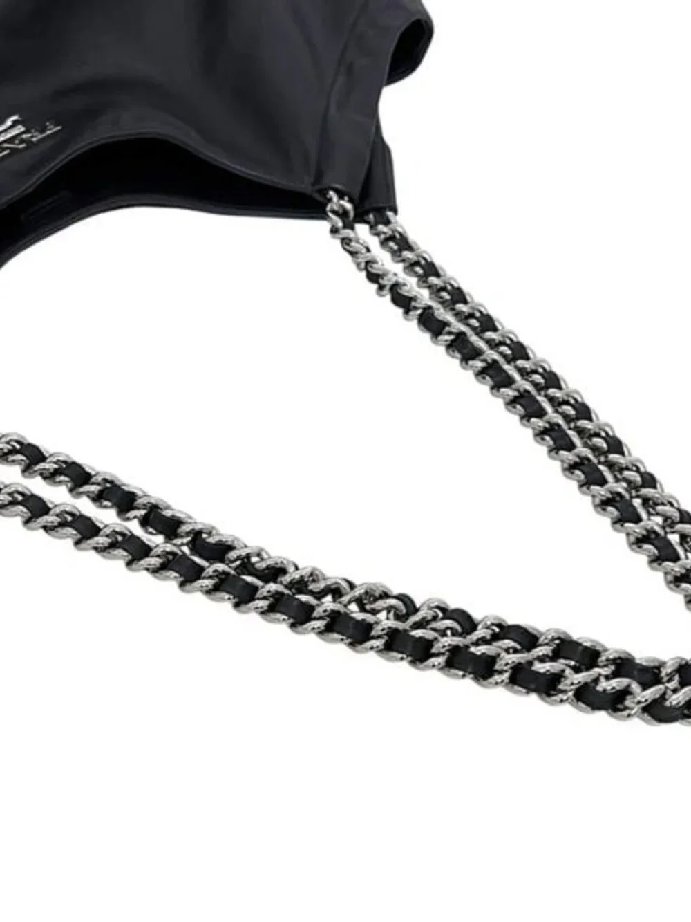 Prada Chain Tote Black Nero Leather - Picture 9 of 10